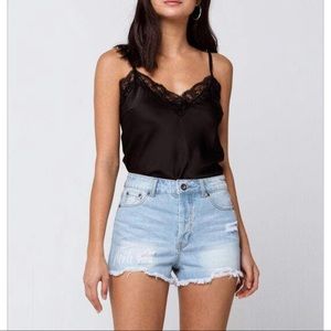 Tillys high waisted denim shorts